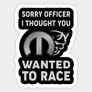 Sorry officer Sticker